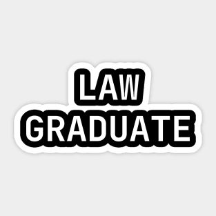 law graduate Sticker